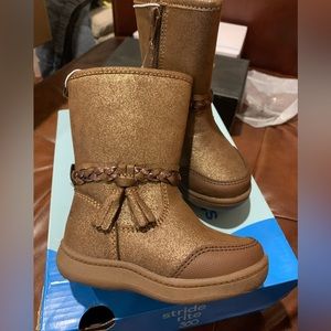 Stride Rite 360 Amita Toddler Girls' Brown Boots Size 5